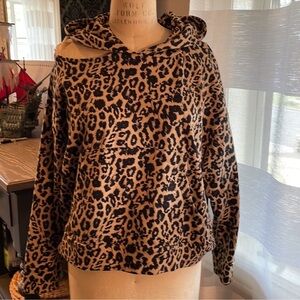 LNA clothing Leopard Terry Lion hoodie Medium $154
